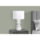 Monarch I 9762 26"H Table Lamp - Cream Ceramic/Ivory Shade IMAGE 2
