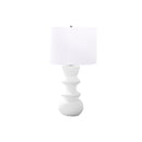 Monarch I 9762 26"H Table Lamp - Cream Ceramic/Ivory Shade IMAGE 3