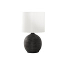 Monarch I 9764 16"H Table Lamp - Black Resin/Ivory Shade IMAGE 3