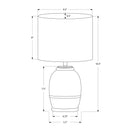 Monarch I 9765 16"H Table Lamp - Cream Resin/Beige Shade IMAGE 4