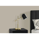 Monarch I 9766 18"H Table Lamp - Brass Metal/Black Shade IMAGE 2
