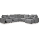  Signature Design by Ashley Modmax 65906S7 7 pc Power Reclining Sectional with Chaise IMAGE 1