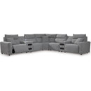  Signature Design by Ashley Modmax 65906S9 7 pc Power Reclining Sectional with Chaise IMAGE 1