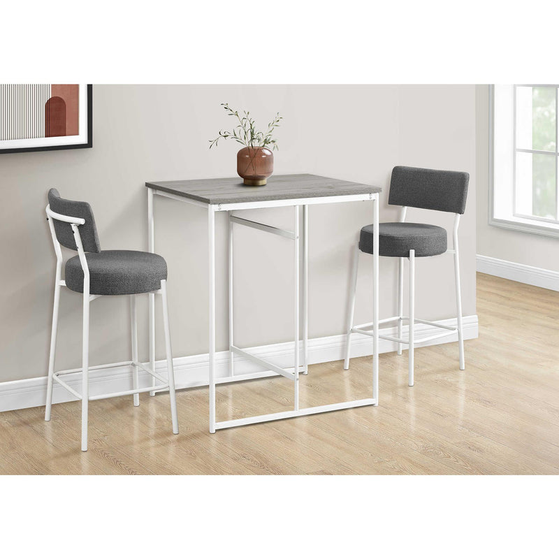  Monarch I 1241 Counter Height Dining Table - Grey/White IMAGE 3