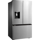 Midea 36-inch, 29.3 cu. ft. Freestanding French 3-Door Refrigerator External Water and Ice Dispensing System MRF29D2AST IMAGE 1