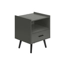 Monarch I 3668 Accent Table - 24"H / Grey End Table With 1 Drawer IMAGE 2