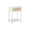 Monarch I 3843 Accent Table - 24"H / White / Natural Drawer IMAGE 3