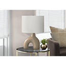 Monarch I 9662 25"H Table Lamp Brown Ceramic / Ivory Shade IMAGE 1