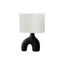 Monarch I 9666 25"H Table Lamp Black Ceramic / Ivory Shade IMAGE 3