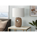 Monarch I 9676 26"H Table Lamp Brown Ceramic / Ivory Shade IMAGE 1