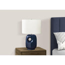 Monarch I 9677 26"H Table Lamp Blue Ceramic / Ivory Shade IMAGE 2