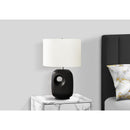 Monarch I 9680 26"H Table Lamp Black Ceramic / Ivory Shade IMAGE 2