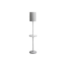 Monarch I 9692 62"H Floor Lamp Silver Metal / Grey Shade /Usb IMAGE 2