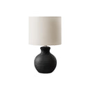 Monarch I 9778 16"H Table Lamp Black Resin / Ivory Shade IMAGE 2