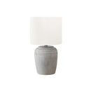 Monarch I 9780 17"H Table Lamp Grey Ceramic / Ivory Shade IMAGE 2