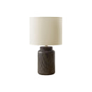 Monarch I 9796 17"H Table Lamp Brown Resin / Ivory Shade IMAGE 2