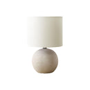 Monarch I 9851 16"H Table Lamp Ivory Concrete / Ivory Shade IMAGE 2