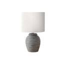 Monarch I 9864 17"H Table Lamp Grey Resin / Ivory Shade IMAGE 2