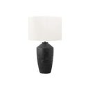 Monarch I 9893 25"H Table Lamp Black Concrete / Ivory Shade IMAGE 2