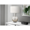 Monarch I 9897 26"H Table Lamp Silver Glass / Ivory Shade IMAGE 1