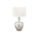 Monarch I 9897 26"H Table Lamp Silver Glass / Ivory Shade IMAGE 2