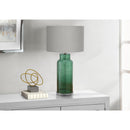 Monarch I 9908 28"H Table Lamp Green Glass / Grey Shade IMAGE 1