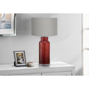 Monarch I 9909 28"H Table Lamp Red Glass / Grey Shade IMAGE 1