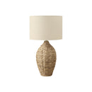 Monarch I 9917 30"H Table Lamp Natural Rattan / Beige Shade IMAGE 2