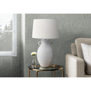 Monarch I 9943 30"H Table Lamp White Ceramic / Ivory Shade IMAGE 1