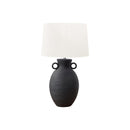 Monarch I 9944 30"H Table Lamp Black Ceramic / Ivory Shade IMAGE 2