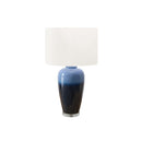 Monarch I 9947 29"H Table Lamp Blue Ceramic / Ivory Shade IMAGE 2