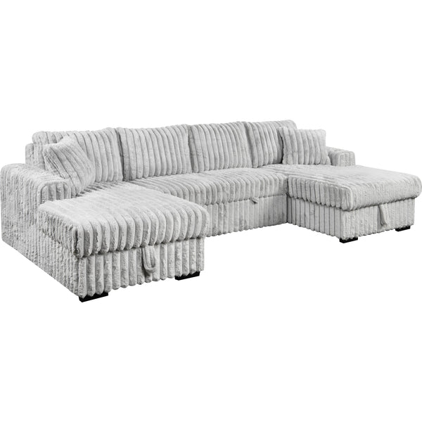 Primo International Arzelia Fabric Sleeper Sectional UH45161323STX1/UH45161323STX2/UH45161323STY5 IMAGE 1
