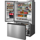  Midea 36-inch, 26.5 cu. ft. Counter-Depth French 3-Door Refrigerator with AutoFill Pitcher and Dual Ice Maker MRF27I6BST IMAGE 6