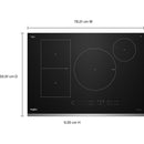 Whirlpool 30-inch Intelligent Built-in Induction Cooktop with Temp Cook™ Technology WCIT7530SS IMAGE 6