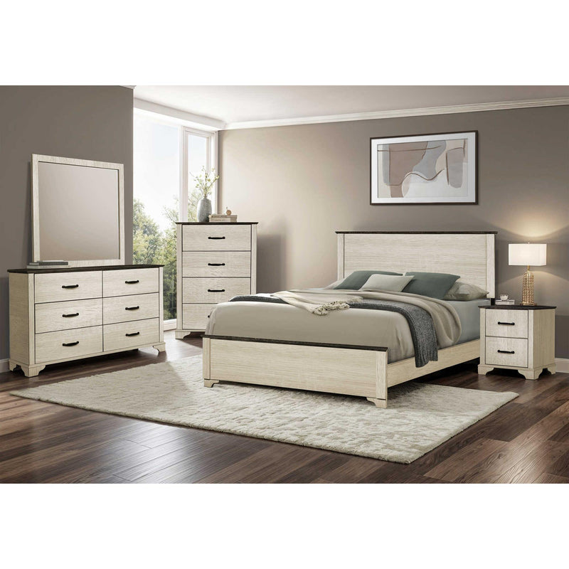  Monarch I 5262 Dresser Mirror - Bleached Oak/Rustic Oak IMAGE 2