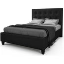  Julien Beaudoin Adam HAM39+BKBSWT Twin Upholstered Box Spring Bed IMAGE 1