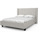  Julien Beaudoin Clarence HCL39+BKPLWT Twin Upholstered Platform Bed IMAGE 1