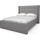  Julien Beaudoin Edwin HED60+BKBSQ Queen Upholstered Box Spring Bed IMAGE 1