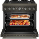  KitchenAid 36-inch Freestanding Commercial-Style Dual-Fuel Range KFDS936SBE IMAGE 2