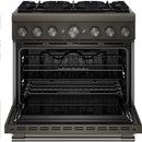  KitchenAid 36-inch Freestanding Commercial-Style Dual-Fuel Range KFDS936SBE IMAGE 3