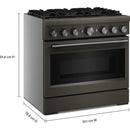  KitchenAid 36-inch Freestanding Commercial-Style Dual-Fuel Range KFDS936SBE IMAGE 7