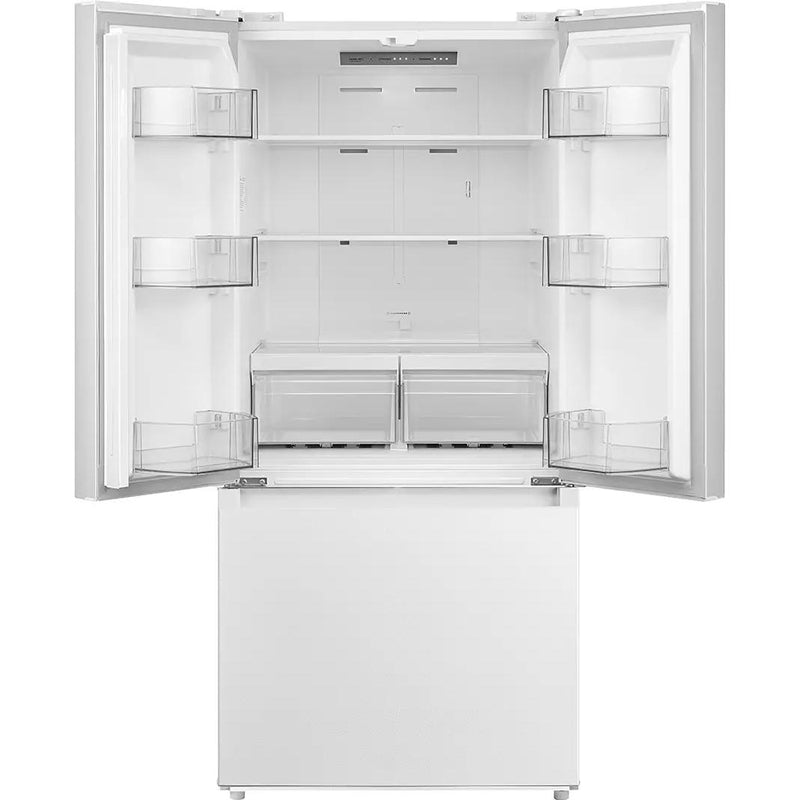  Midea 18.4 cu. ft. French 3-Door Refrigerator MRF18B4AWW IMAGE 2