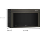  KitchenAid 30-inch, 1.1 cu. ft. Over-the-Range Microwave Oven with Air Fry Technology YKMMF730PBE IMAGE 9
