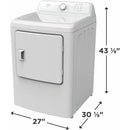  Frigidaire 7 Cu. Ft. Electric Dryer FLVE700CAW IMAGE 5