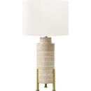  Monarch I 9928 30" Table Lamp - Beige Resin/Ivory Shade IMAGE 1