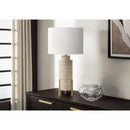  Monarch I 9928 30" Table Lamp - Beige Resin/Ivory Shade IMAGE 2