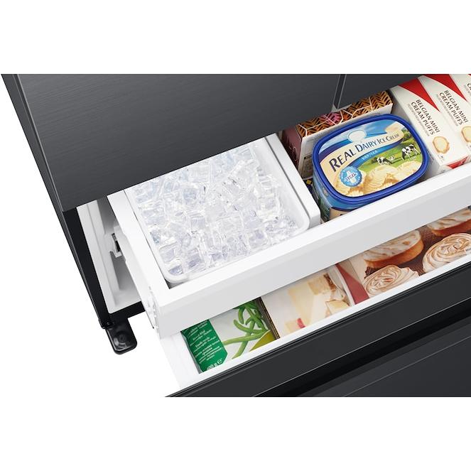  Samsung 18 cu. ft. Counter-Depth French 3-Door Refrigerator RF18A5101MT/AA IMAGE 8