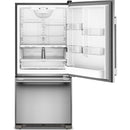  KitchenAid 30-inch, 18.7 cu. ft. Freestanding Bottom Freezer Refrigerator with Full-Width Pantry Drawer KRBR130SPS IMAGE 3