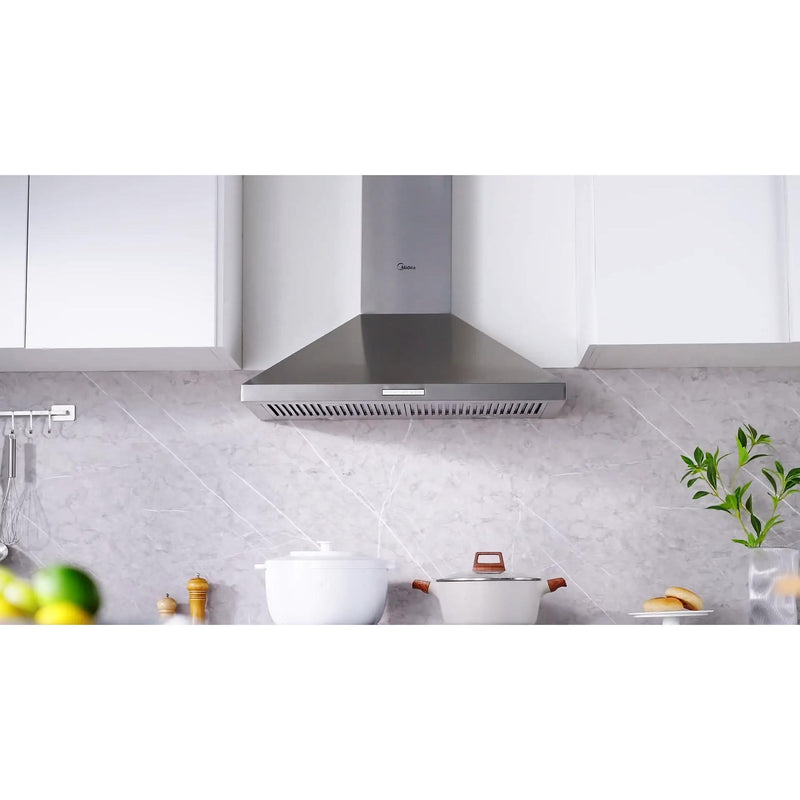  Midea 30-inch Pyramid Chimney Hood MVP30W6AST IMAGE 7