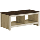  Monarch I 2508 Coffee Table - Light Beige/Dark Oak IMAGE 1
